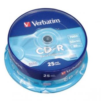 Verbatim CD-R 80min/700MB 52 X Inh.25 Spindel
