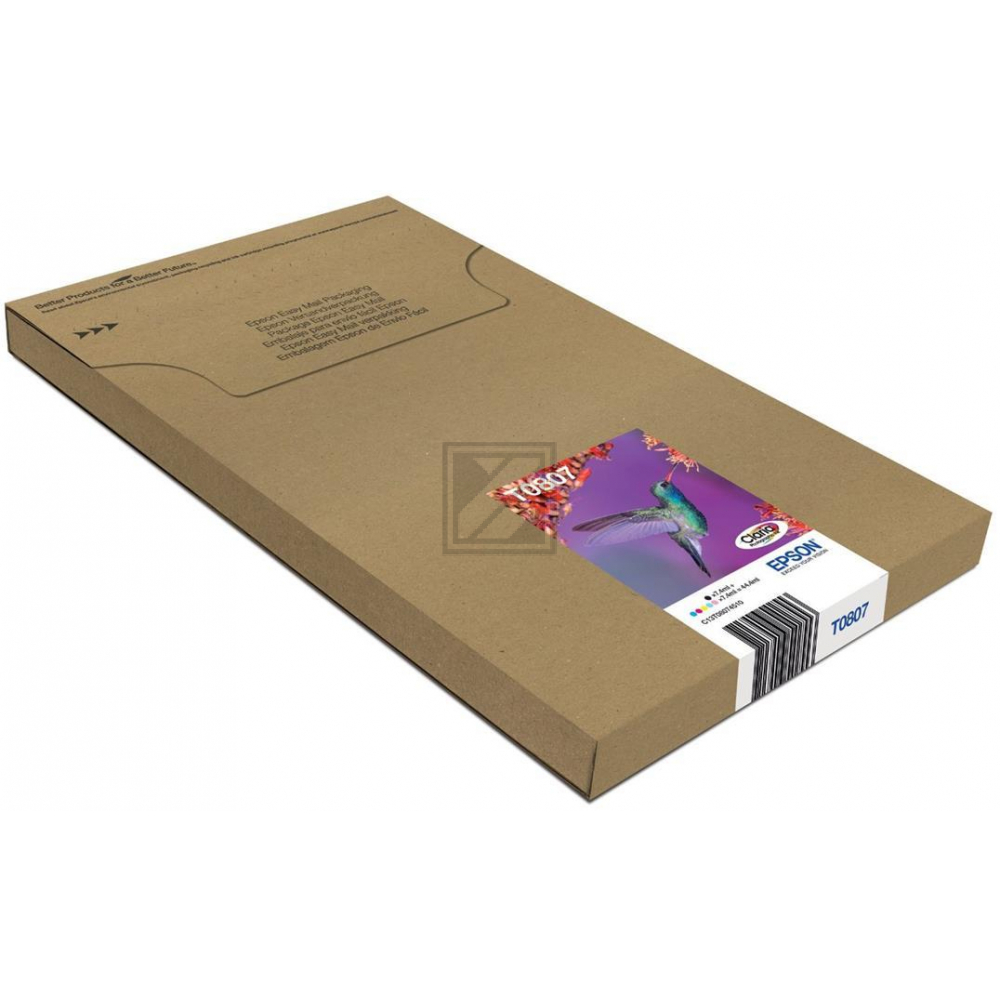 Epson Tintenpatrone (EasyMail) gelb, cyan light, magenta light, magenta, schwarz, cyan (C13T08074510, T0807)