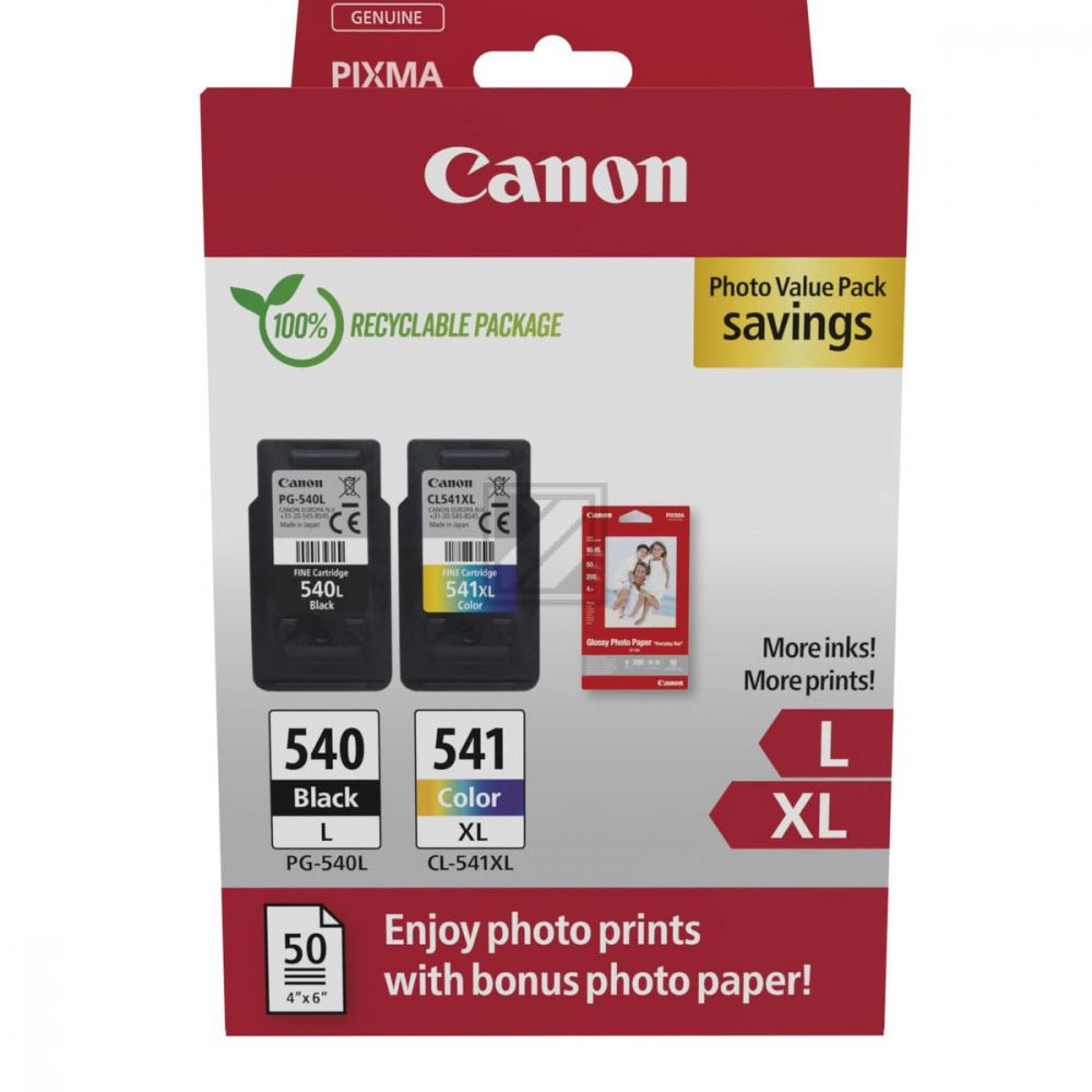 Canon Tintendruckkopf cyan/magenta/gelb, schwarz (5224B013)